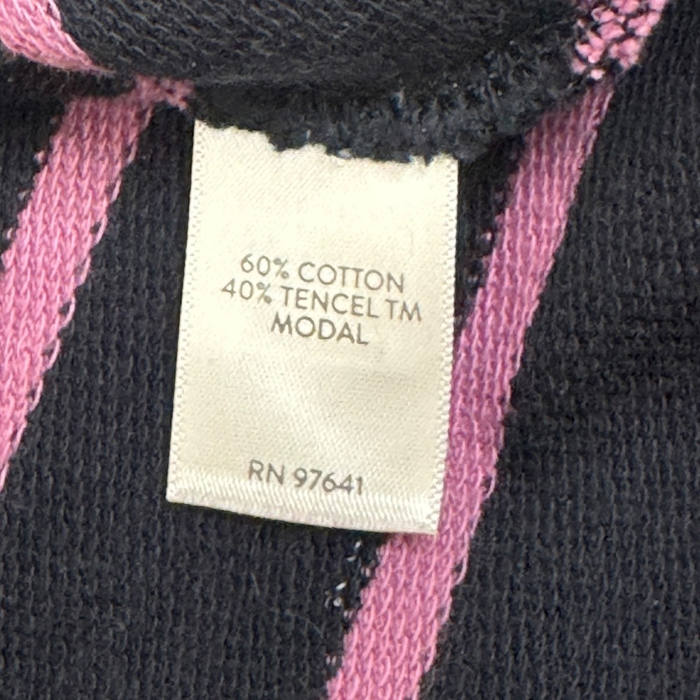 J. Jill FIT Ombre Striped 3/4 Sleeve Top Cotton Blend Tunic Pink Purple Small - Picture 4 of 9